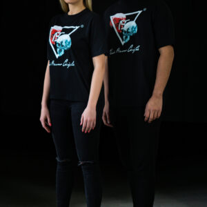 PARTNER T-SHIRT REDBLUE SKULL