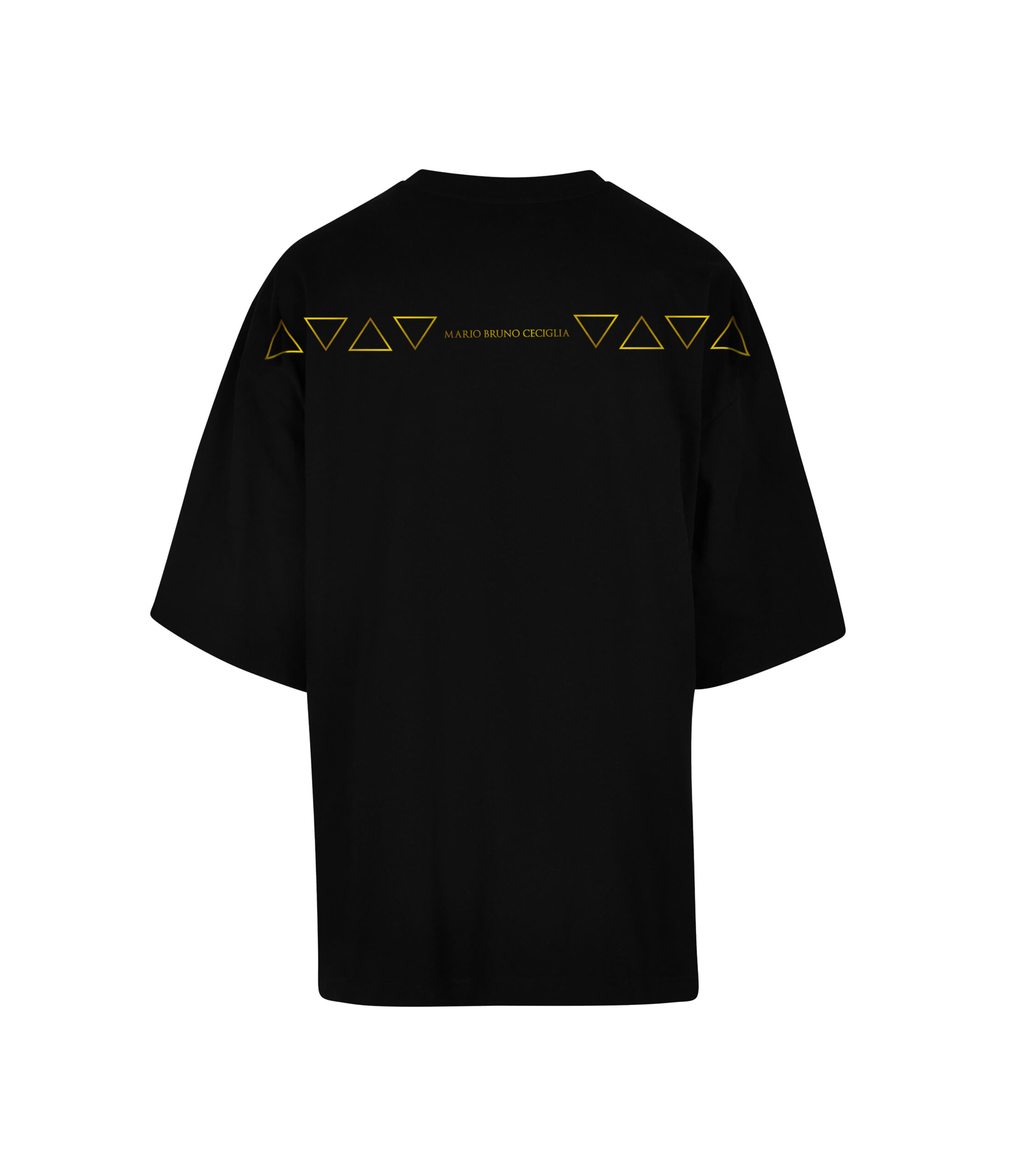 T-SHIRT ULTRA OVERSIZE GOLDEN TRIANGLES – Bild 2
