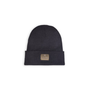 Strickripp Beanie Big Metall Emblem
