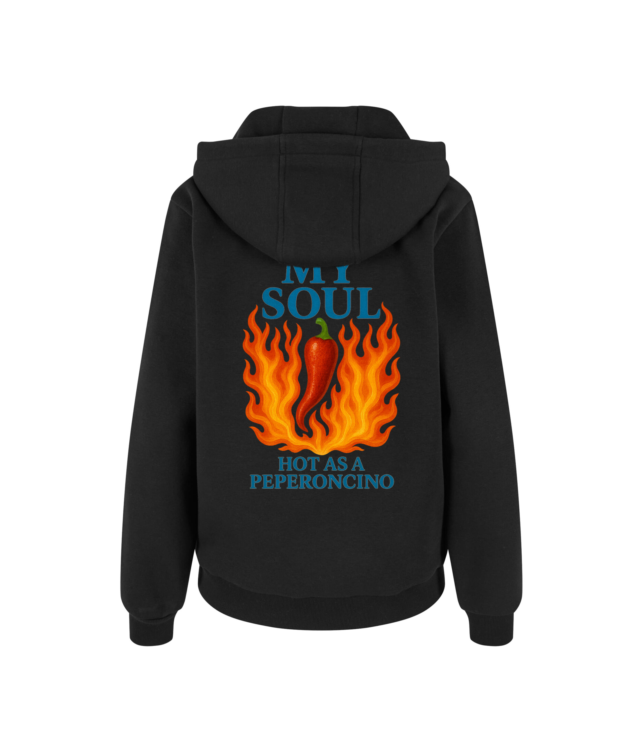 HOODIE OVERSIZE FLUFFY HOT AS A PEPERONCINO – Bild 4