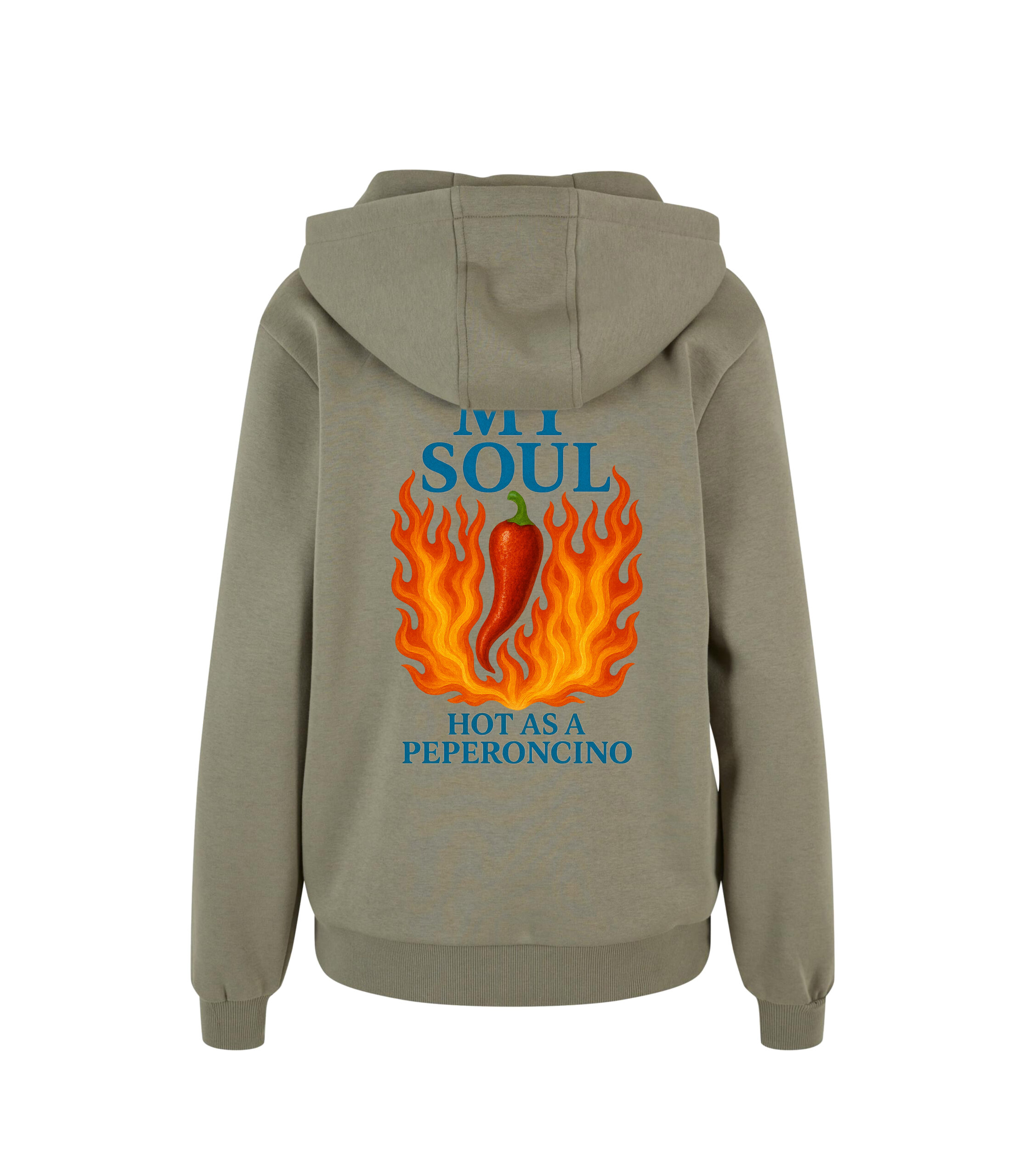 HOODIE OVERSIZE FLUFFY HOT AS A PEPERONCINO – Bild 7