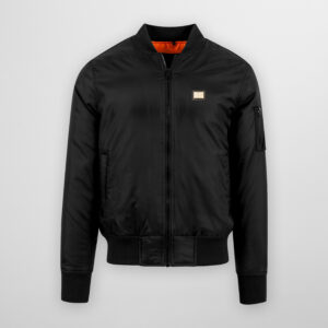 Bomberjacke mit Orangen Innenfutter